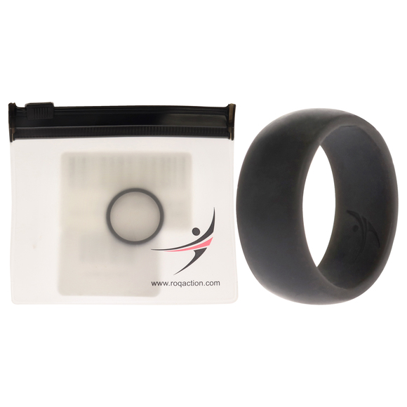 Silicone Wedding Ring - Grey by ROQ for Men - 8 mm Ring - Picture 1 of 2